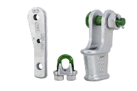 G-6429 Green Pin Long Wedge Sockets Product Render
